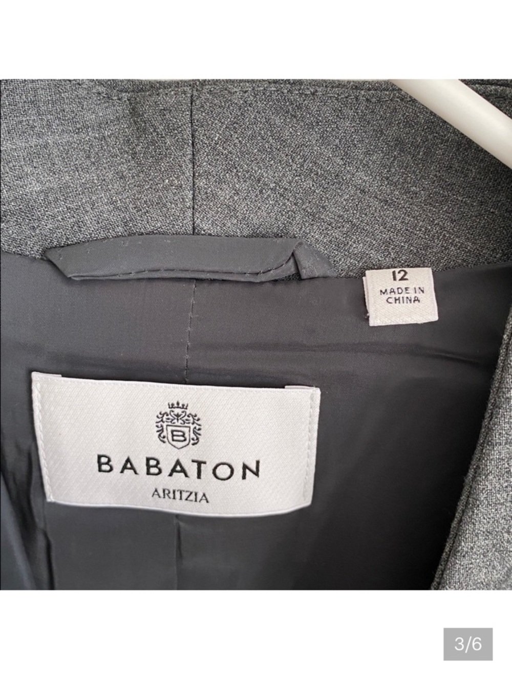 Babaton Grey Open-Front Textured Blazer - Picture 3 of 6